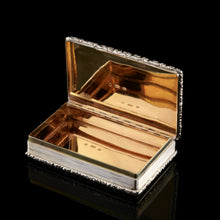 Load image into Gallery viewer, Rare Antique Georgian Solid Silver Mazeppa Snuff Box - Edward Smith 1836
