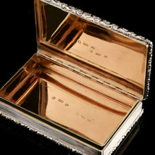 Load image into Gallery viewer, Rare Antique Georgian Solid Silver Mazeppa Snuff Box - Edward Smith 1836
