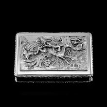Load image into Gallery viewer, Rare Antique Georgian Solid Silver Mazeppa Snuff Box - Edward Smith 1836
