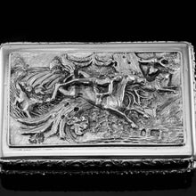 Load image into Gallery viewer, Rare Antique Georgian Solid Silver Mazeppa Snuff Box - Edward Smith 1836
