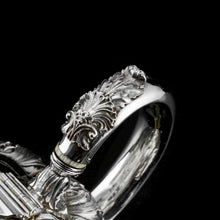 Load image into Gallery viewer, Antique Solid Silver Georgian Tea Set, &#39;Melon Shaped&#39; with Floral Chasing - Robert Hennell 1826
