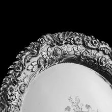 Load image into Gallery viewer, A Stunning English Georgian Solid Silver Salver Tray with Rococo Decoration - William Eaton 1818
