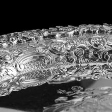 Load image into Gallery viewer, A Stunning English Georgian Solid Silver Salver Tray with Rococo Decoration - William Eaton 1818
