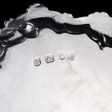 Load image into Gallery viewer, Antique Georgian Solid Silver Salver with Rococo Border - Thomas Hannam &amp; Richard Mills 1763
