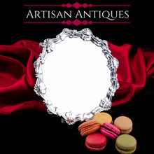 Load image into Gallery viewer, Antique Georgian Solid Silver Salver with Rococo Border - Thomas Hannam &amp; Richard Mills 1763
