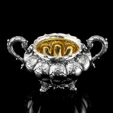 Load image into Gallery viewer, A Magnificent Georgian Solid Silver Tea Set / Service 3 Piece Set - Barnard 1835
