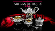 Load image into Gallery viewer, A Magnificent Georgian Solid Silver Tea Set / Service 3 Piece Set - Barnard 1835

