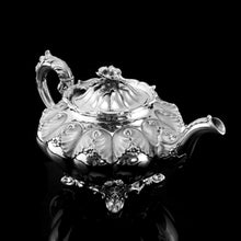 Load image into Gallery viewer, A Magnificent Georgian Solid Silver Tea Set / Service 3 Piece Set - Barnard 1835
