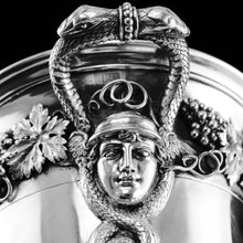Load image into Gallery viewer, A Magnificent Antique Georgian Solid Silver Cup/Wine Cooler Grapevine &amp; Figural Design - J W Story &amp; W Elliott 1811

