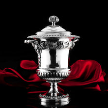 Load image into Gallery viewer, A Magnificent Antique Georgian Solid Silver Cup/Wine Cooler Grapevine &amp; Figural Design - J W Story &amp; W Elliott 1811
