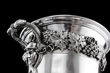 Load image into Gallery viewer, A Magnificent Antique Georgian Solid Silver Cup/Wine Cooler Grapevine &amp; Figural Design - J W Story &amp; W Elliott 1811

