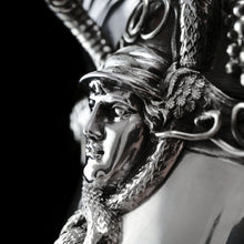 Load image into Gallery viewer, A Magnificent Antique Georgian Solid Silver Cup/Wine Cooler Grapevine &amp; Figural Design - J W Story &amp; W Elliott 1811
