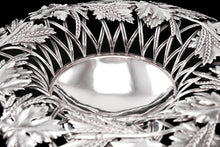 Load image into Gallery viewer, A Rare Antique Georgian Solid Silver Tazza Bowl with Cast Harvest Decorations - Charles Reily &amp; George Storer 1835
