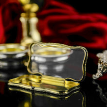 Load image into Gallery viewer, A Rare Georgian Solid Silver Gilt Snuff Box with Rock Crystal - Charles Rawlings &amp; William Summers, 1833
