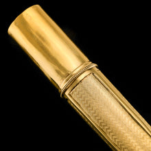 Load image into Gallery viewer, Antique French Solid Silver Gilt Large Etui Case with Engine Turning - 19th Century
