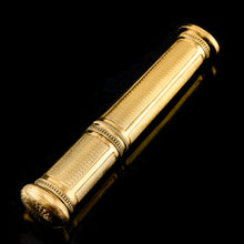 Load image into Gallery viewer, Antique French Solid Silver Gilt Large Etui Case with Engine Turning - 19th Century
