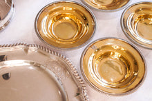 Load image into Gallery viewer, Antique Georgian Solid Silver Gilt Salt/Pin Dishes - Thomas Robbins 1806

