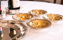 Load image into Gallery viewer, Antique Georgian Solid Silver Gilt Salt/Pin Dishes - Thomas Robbins 1806
