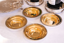 Load image into Gallery viewer, Antique Georgian Solid Silver Gilt Salt/Pin Dishes - Thomas Robbins 1806
