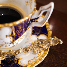 Load image into Gallery viewer, Antique Georgian Solid Silver Gilt Salt/Coffee Spoons with Rococo Decoration - London, 1824/7
