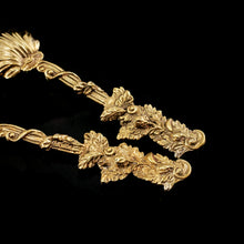 Load image into Gallery viewer, Antique Georgian Solid Silver Gilt Salt/Coffee Spoons with Rococo Decoration - London, 1824/7
