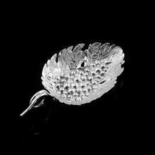 Load image into Gallery viewer, Antique Georgian Solid Silver Tea Caddy Spoon Vine Leaf Design - Joseph Willmore 1807
