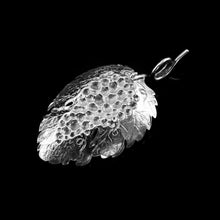 Load image into Gallery viewer, Antique Georgian Solid Silver Tea Caddy Spoon Vine Leaf Design - Joseph Willmore 1807
