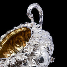 Load image into Gallery viewer, RESERVED - A Spectacular Antique Solid Silver Tea Set/Service with Highly Decorative Embossed/Chased Design - R W Smith 1837 - Artisan Antiques
