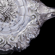 Load image into Gallery viewer, RESERVED - A Spectacular Antique Solid Silver Tea Set/Service with Highly Decorative Embossed/Chased Design - R W Smith 1837 - Artisan Antiques
