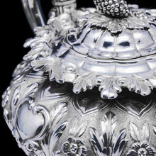 Load image into Gallery viewer, RESERVED - A Spectacular Antique Solid Silver Tea Set/Service with Highly Decorative Embossed/Chased Design - R W Smith 1837 - Artisan Antiques
