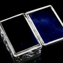 Load image into Gallery viewer, Antique Japanese Solid Silver Box with Embossed Dragons - Meiji Period c.1900
