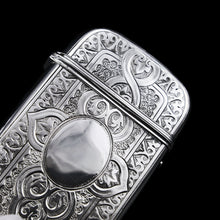 Load image into Gallery viewer, A Very Large Solid Silver Victorian Cigar/Cheroot Case - George Unite 1871
