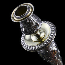 Load image into Gallery viewer, Magnificent Pair of Antique Solid Silver Parcel Gilt Candlesticks - c.1890s
