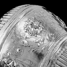 Load image into Gallery viewer, A Massive Victorian Solid Silver Tea Caddy / Ginger Jar / Vase - John Septimus Beresford 1876
