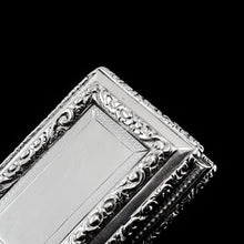 Load image into Gallery viewer, Antique Georgian Solid Silver Snuff Box with Beautiful Floral Border - Nathaniel Mills 1833
