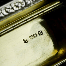 Load image into Gallery viewer, Antique Solid Silver Oval Snuff Box, Beautifully Hand Engraved - William Simpson 1840
