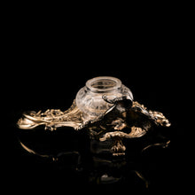 Load image into Gallery viewer, A Magnificent French Solid Silver Gilt Rococo Style Inkwell / Stand - Emile Puiforcat
