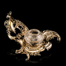 Load image into Gallery viewer, A Magnificent French Solid Silver Gilt Rococo Style Inkwell / Stand - Emile Puiforcat
