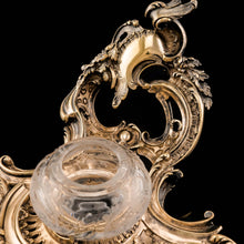 Load image into Gallery viewer, A Magnificent French Solid Silver Gilt Rococo Style Inkwell / Stand - Emile Puiforcat

