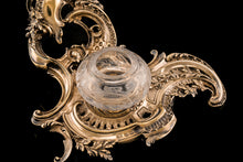 Load image into Gallery viewer, A Magnificent French Solid Silver Gilt Rococo Style Inkwell / Stand - Emile Puiforcat
