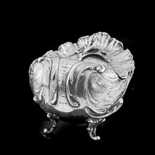Load image into Gallery viewer, Antique Solid Silver Spoon Warmer / Sugar Bowl in Rococo Form Giant Clam - c.1890

