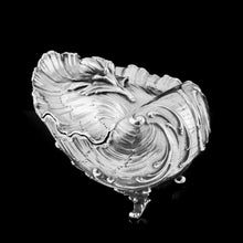 Load image into Gallery viewer, Antique Solid Silver Spoon Warmer / Sugar Bowl in Rococo Form Giant Clam - c.1890
