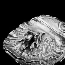 Load image into Gallery viewer, Antique Solid Silver Spoon Warmer / Sugar Bowl in Rococo Form Giant Clam - c.1890

