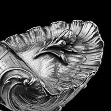 Load image into Gallery viewer, Antique Solid Silver Spoon Warmer / Sugar Bowl in Rococo Form Giant Clam - c.1890
