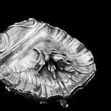 Load image into Gallery viewer, Antique Solid Silver Spoon Warmer / Sugar Bowl in Rococo Form Giant Clam - c.1890
