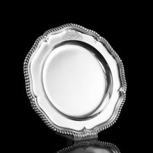 Load image into Gallery viewer, Antique Solid Silver Dish with Coat of Arms for Michael Bass, 1st Baron Burton - Garrard 1888
