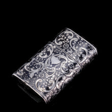 Load image into Gallery viewer, Antique Imperial Russian Solid Silver Niello Vesta Case with Fine Engravings - 19th Century
