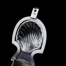 Load image into Gallery viewer, A Fine Quality Antique Solid Silver Inkwell / Inkstand in Scallop Form - Carrington 1903
