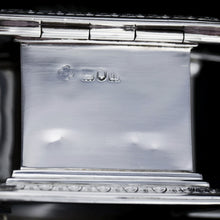 Load image into Gallery viewer, A Fine Quality Antique Solid Silver Inkwell / Inkstand in Scallop Form - Carrington 1903
