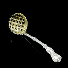 Load image into Gallery viewer, A Magnificent Victorian Solid Silver Sugar Sifter Spoon - Francis Higgins 1875
